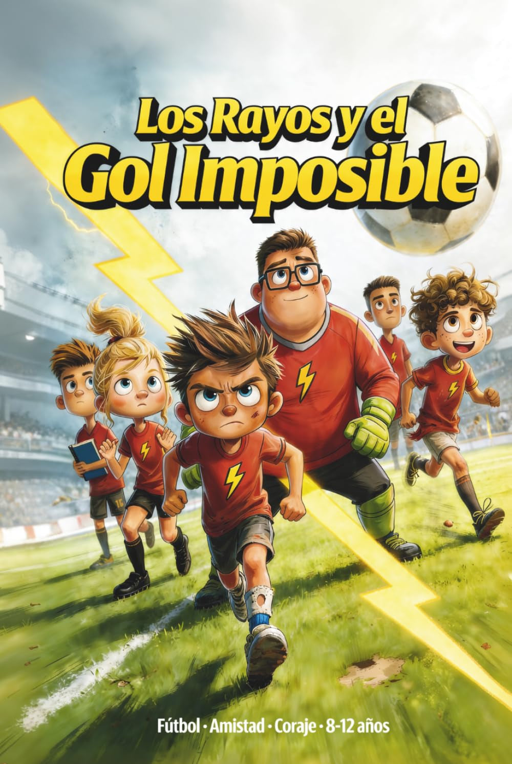 Los Rayos y el Gol Imposible: Un Libro de Fútbol Para Niños De 8, 9, 10, 11 y 12 Años, Sobre la Confianza, el Trabajo en Equipo y la Importancia de Atreverse a Soñar. (Spanish Edition)