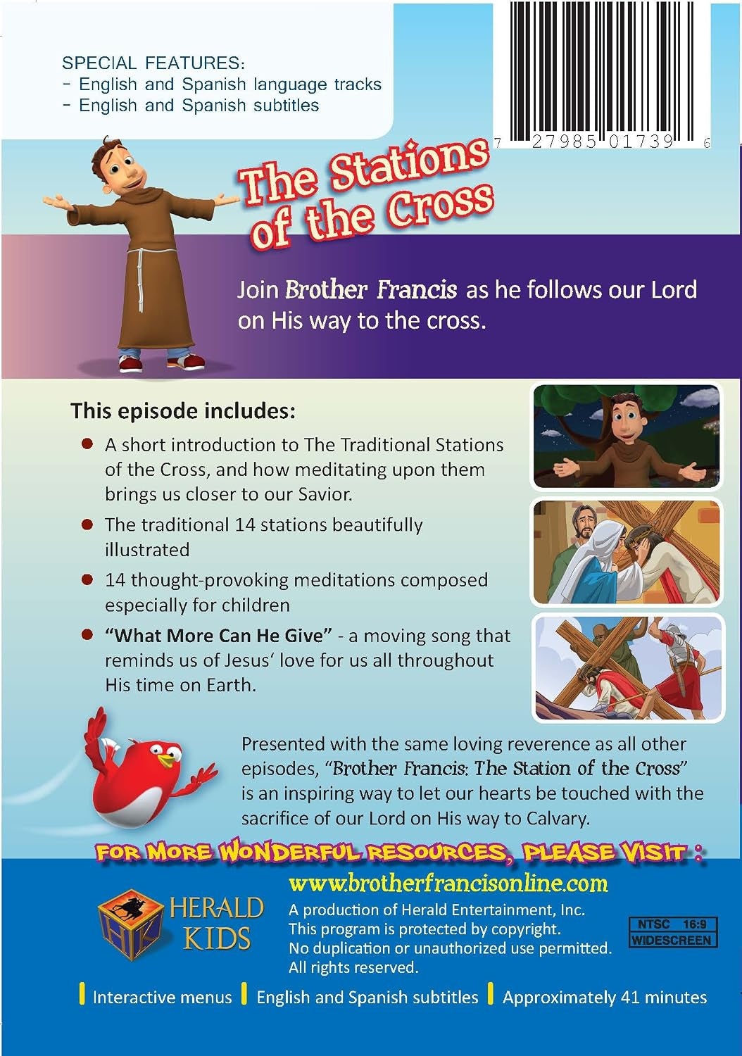 Brother Francis DVD Episode 14: Stations of the Cross - Animated Bible and Catholic Videos