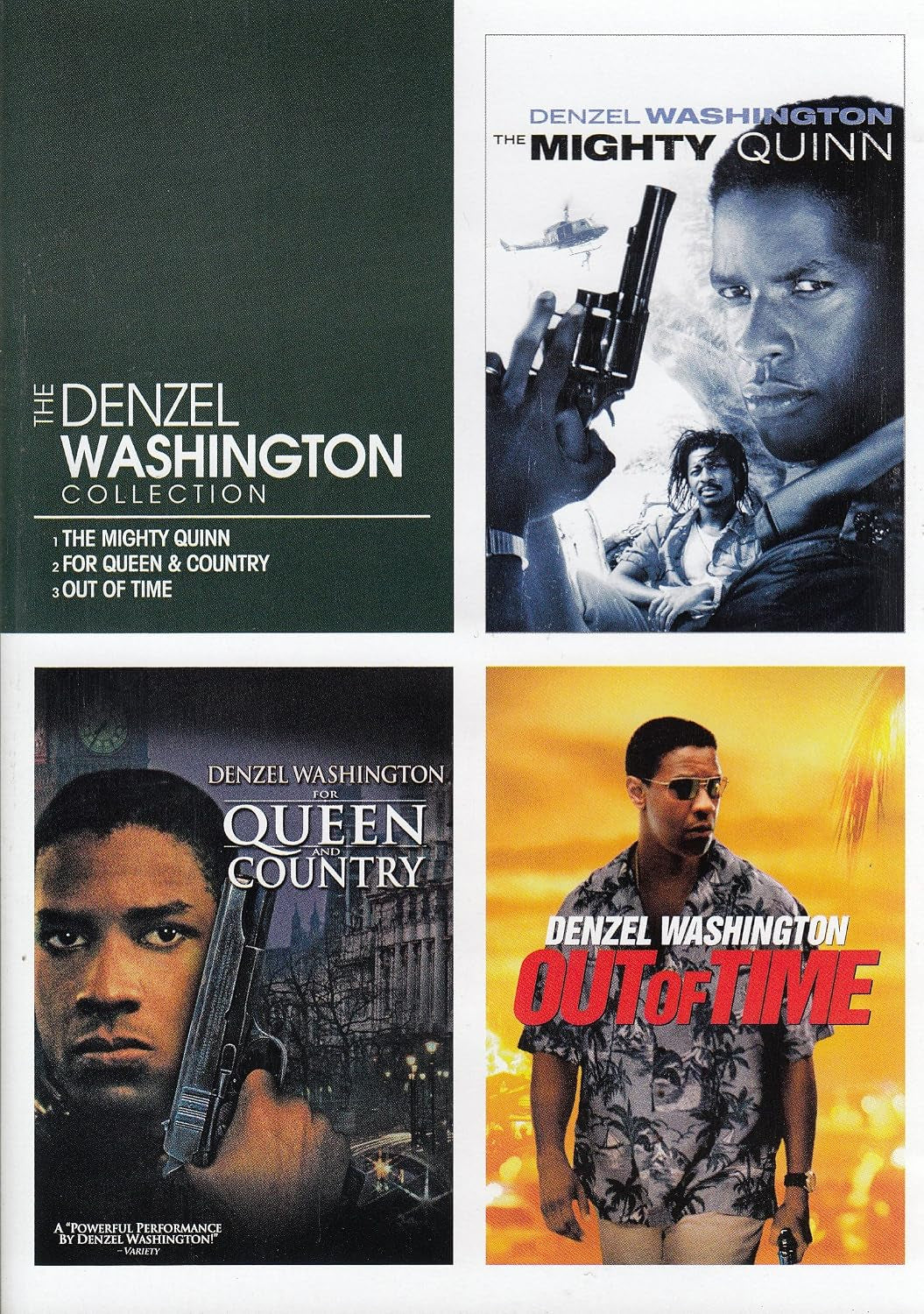 Denzel Washington Triple Feature (The Mighty Quinn / For Queen and Country / Out of Time)