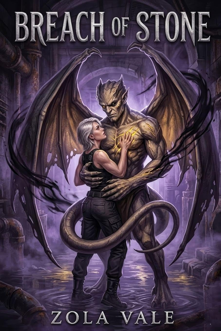 Breach of Stone: A Steamy Gargoyle Romance (The Stone Kings of Blackwood)