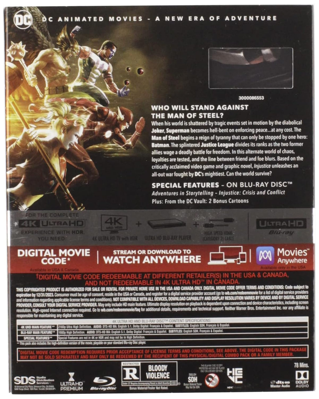 Injustice (4K Ultra HD + Blu-ray)