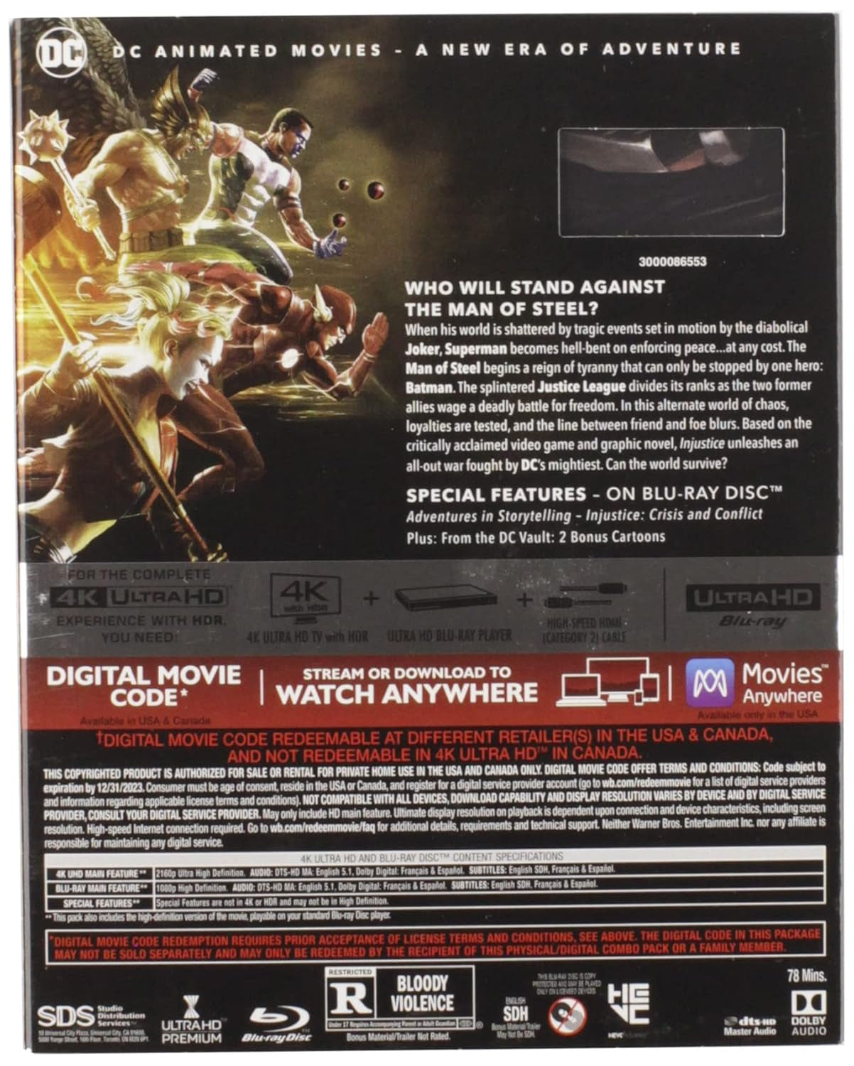 Injustice (4K Ultra HD + Blu-ray)