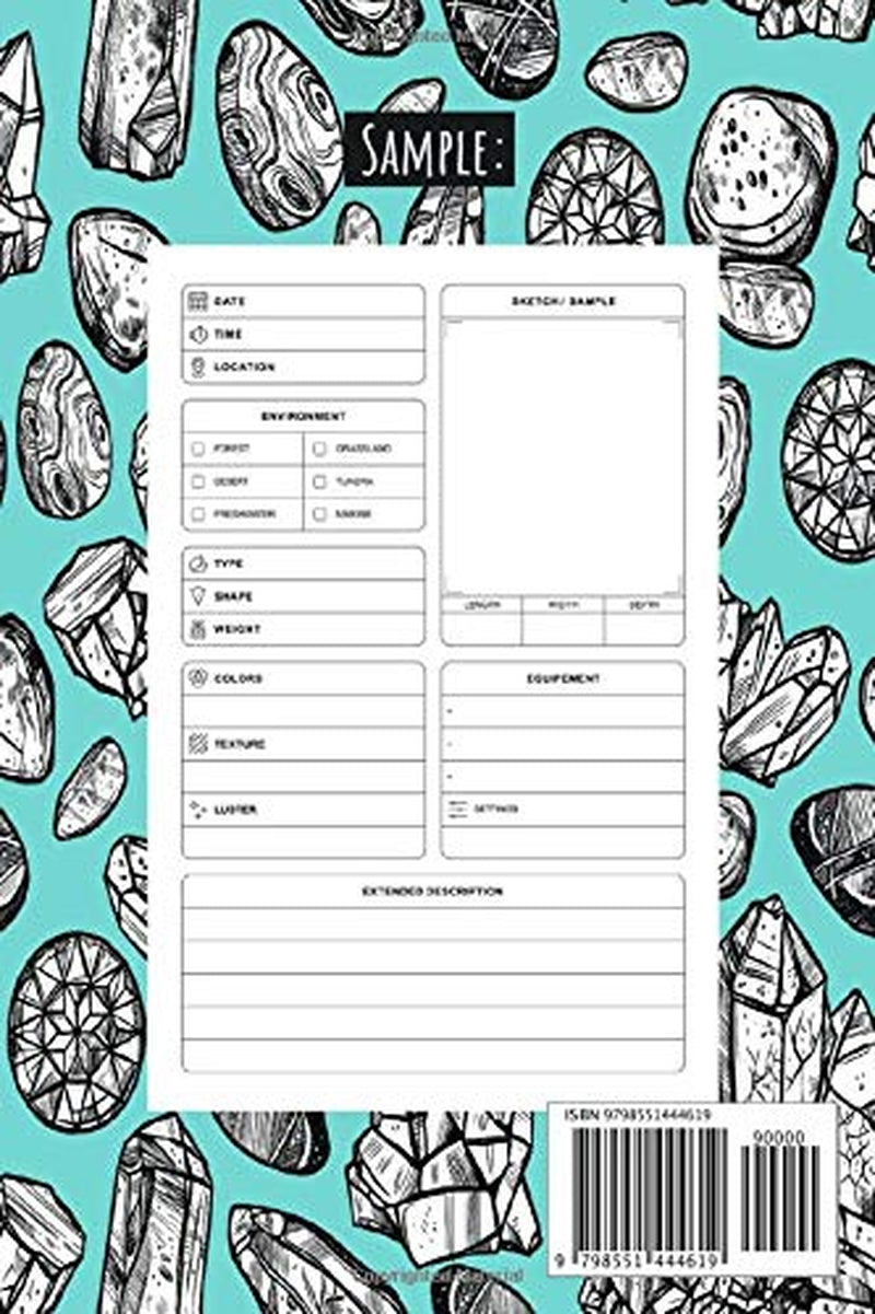 Stone And Minerals Journal: My Rocks, Stones, Crystals & Gems Collection Log Book to Keep Track of Your Finds & Treasures - Perfect Notebook Gift for Collectors Adults & Kids