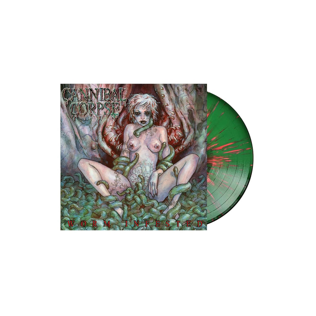 Worm Infested - Green & Red Splatter