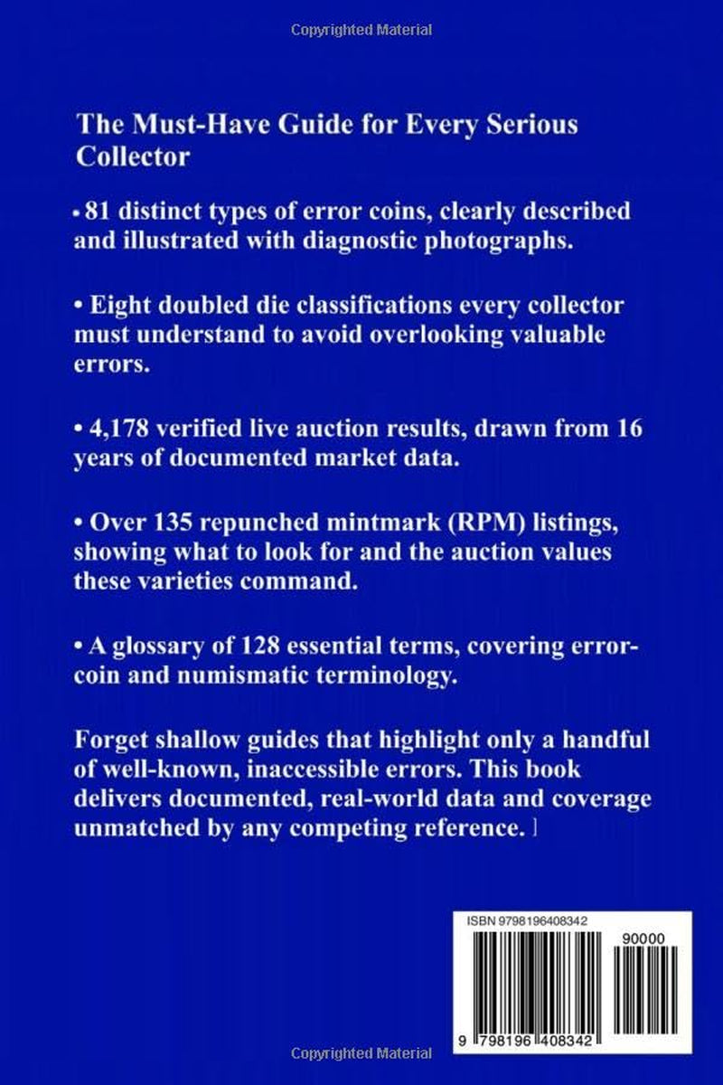 US Error Coin Guide 2026: The only error coin guide written by a real numismatist