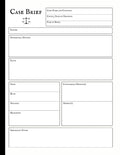 Legal Case Brief Notebook - 8.5" x 11" Matte Cover, 100 Cases - Law Student Study Aid & Attorney Organizer