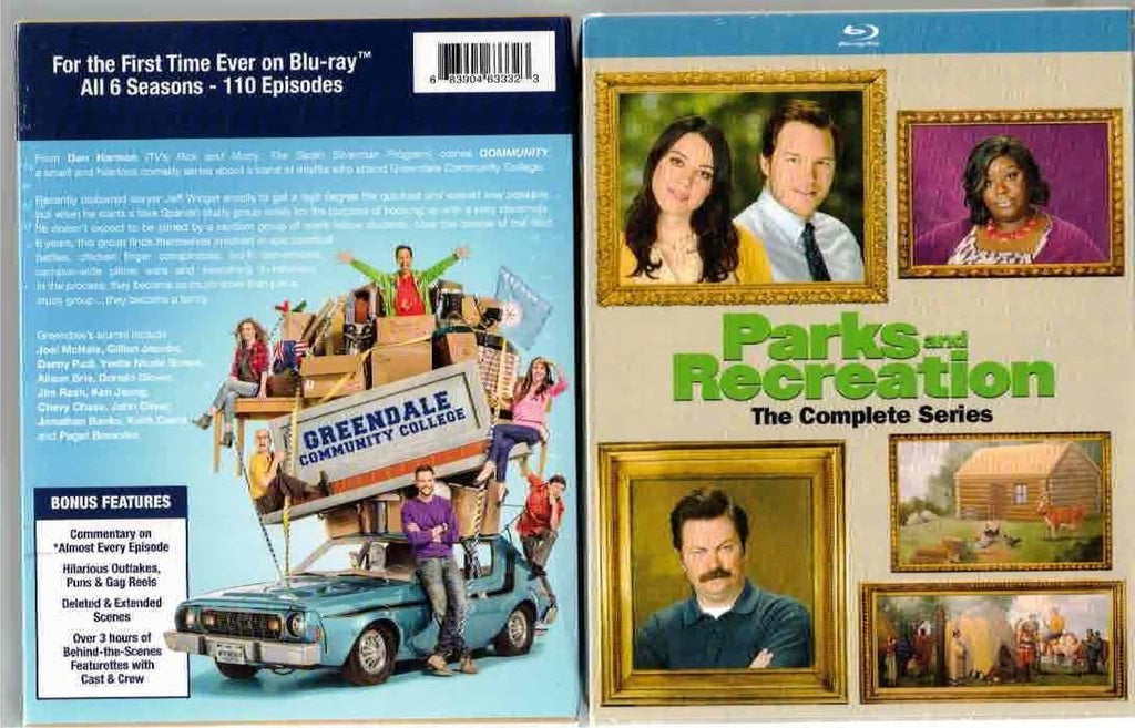 Parks and Recreation: The Complete Series [Blu-ray] + Community: The Complete Series [Blu-ray] TV Bundle