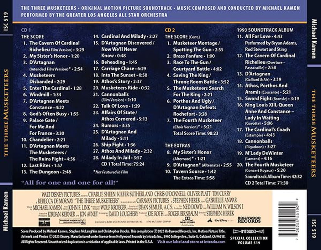 The Three Musketeers Original Soundtrack Exanded Edition