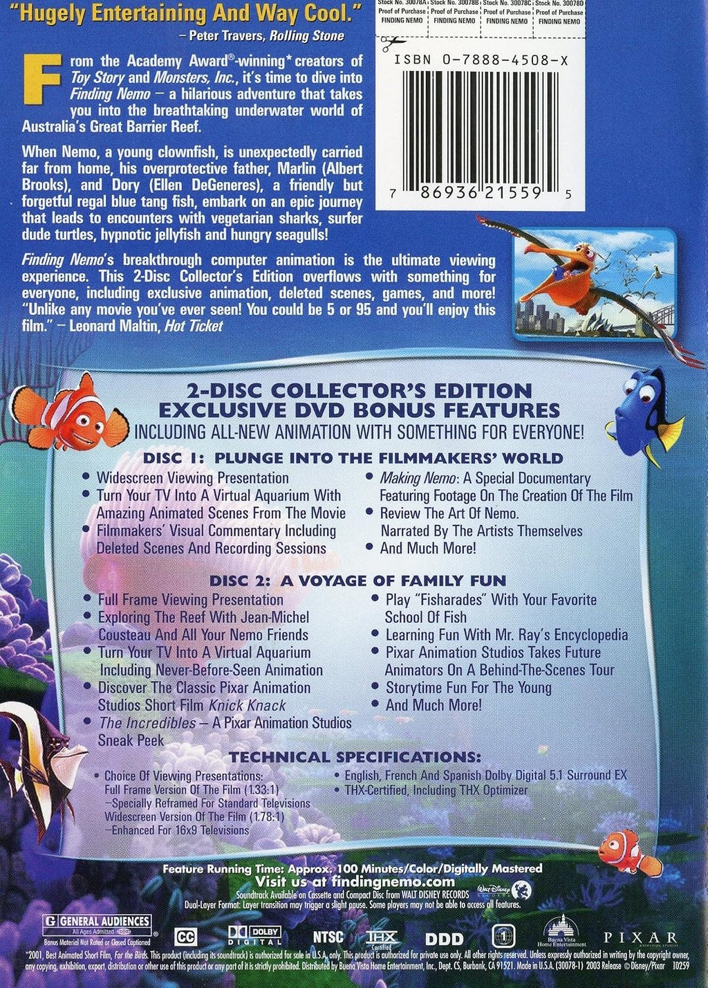 Finding Nemo (Two-Disc Collector's Edition)