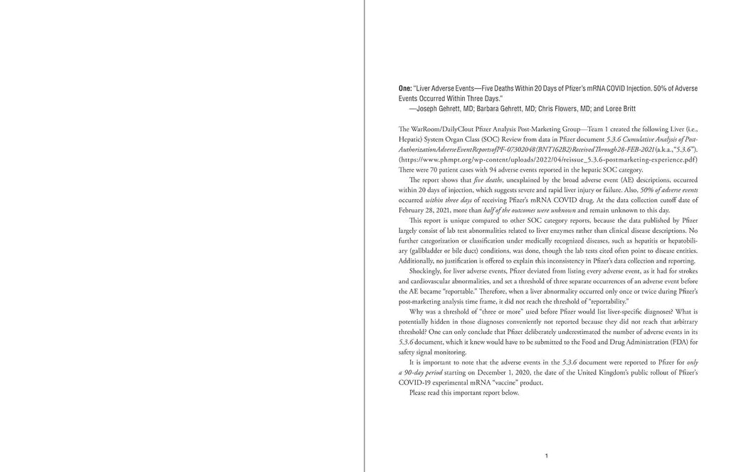 Pfizer Papers: Pfizer's Crimes Against Humanity