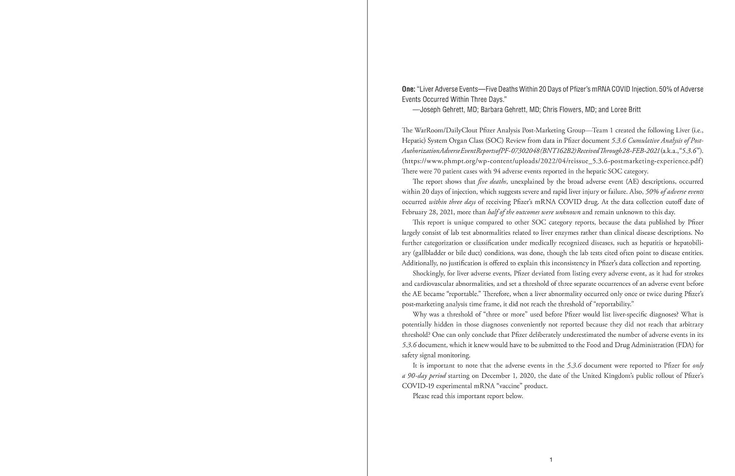Pfizer Papers: Pfizer's Crimes Against Humanity