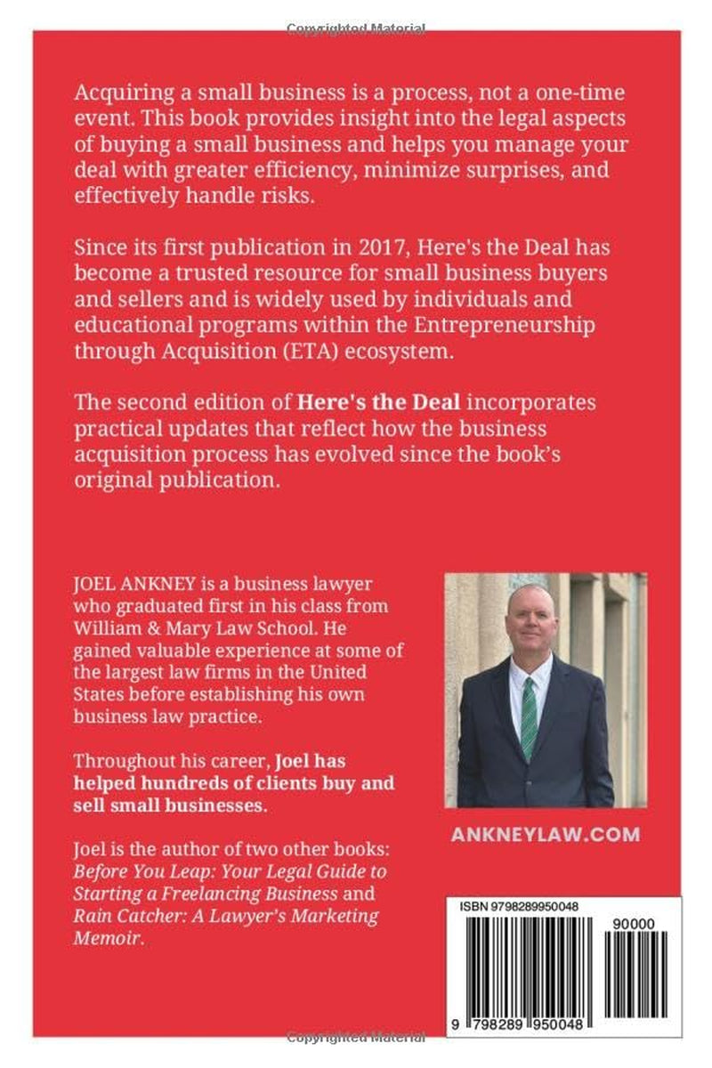 Here's The Deal: Everything You Wish a Lawyer Would Tell You About Buying a Small Business