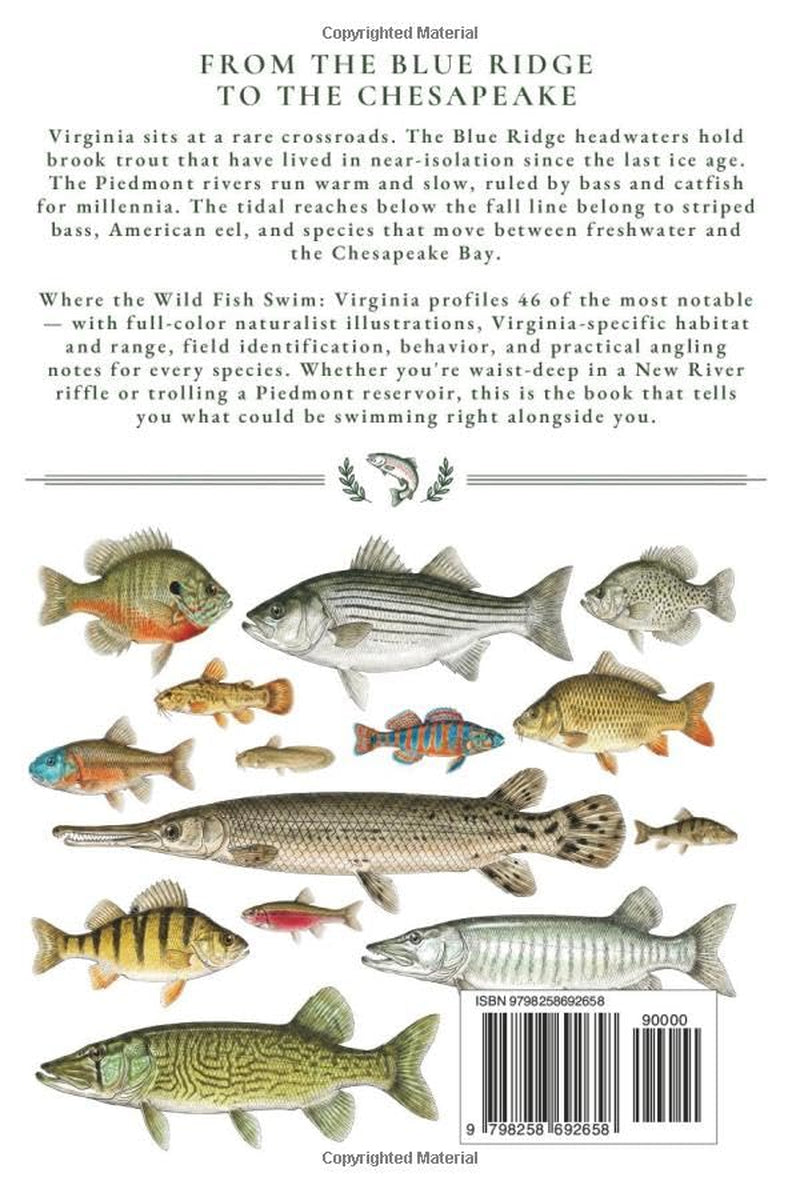 Where the Wild Fish Swim: Virginia's Rivers, Lakes and Streams: A Complete Naturalist's Field Guide to Freshwater Fish (Where the Wild Fish Swim: Illustrated Field Guides for Beginners)