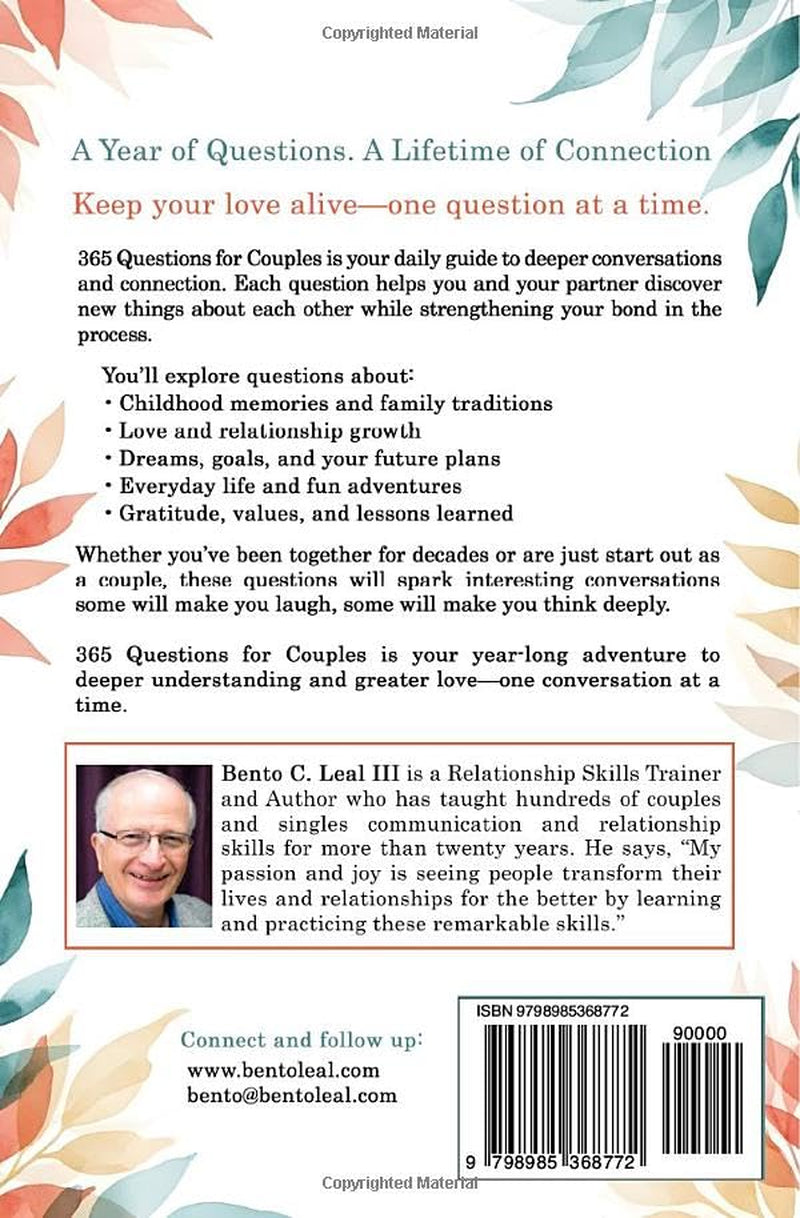 365 Questions for Couples: A Year of Fun, Deep, and Meaningful Conversations to Strengthen Your Relationship (Relationship Skills Series)