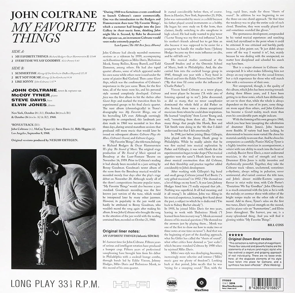 John Coltrane - My Favorite Things Limited Red/Gold Marble