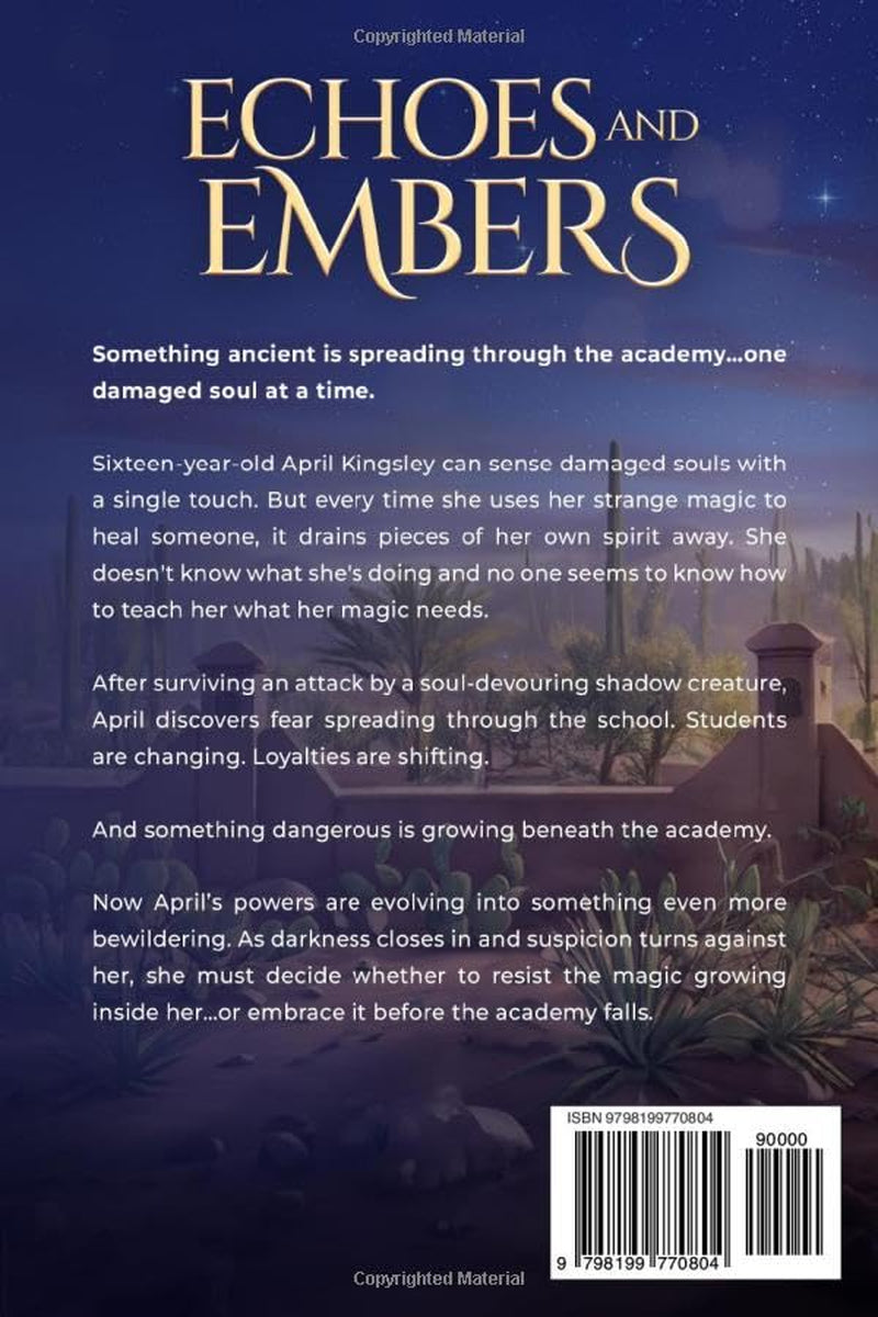 Echoes and Embers: A Clean Dark YA Magical Academy Urban Fantasy (The Tattered Souls series)