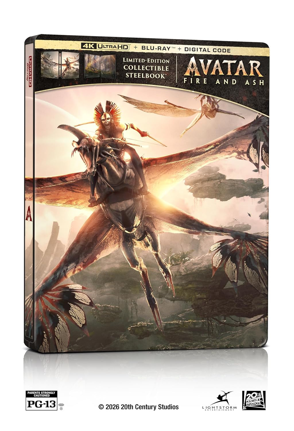 Avatar: Fire And Ash (3 Disc) - 4K UHD/BD Combo + Bonus Disc + Digital + Steelbook