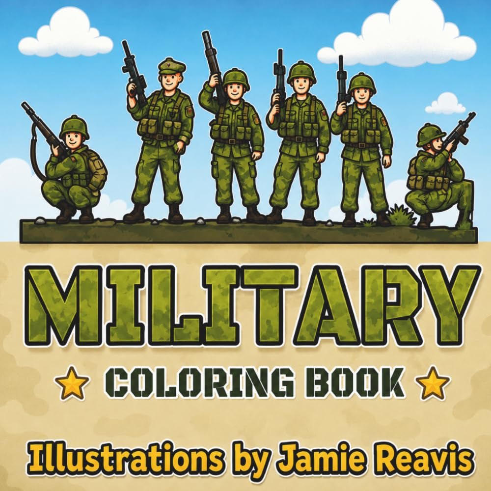 Military Coloring Book