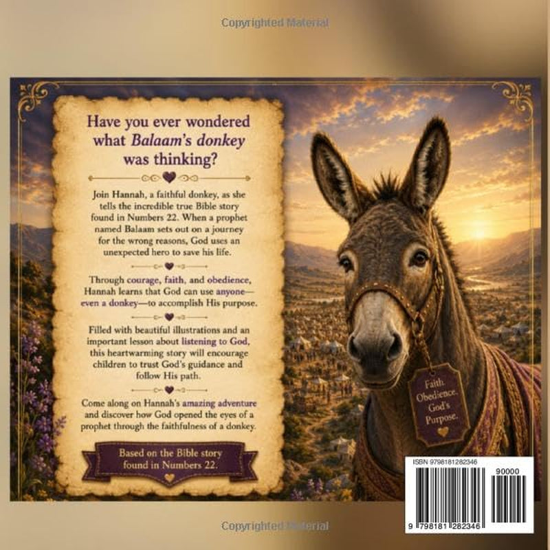 Hannah the Talking Donkey: The Story of Balaam’s Donkey (God’s Purpose Through the Eyes of Animals)
