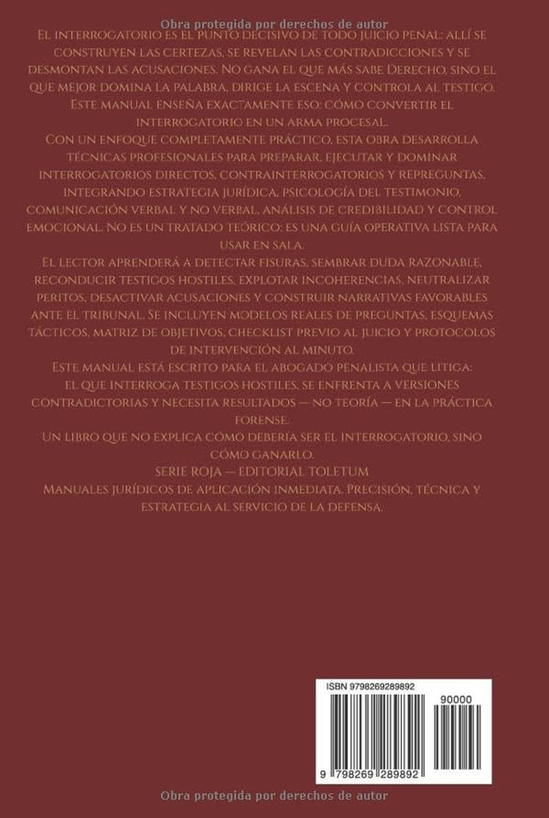 Interrogatorio Estratégico en Juicios