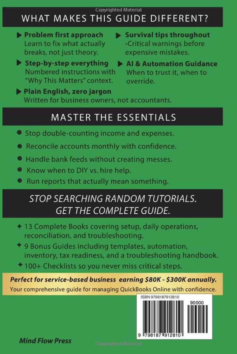 QuickBooks Online Survival Guide for Beginners — 2026 Updated Edition: Step-by-Step Guide to Mastering QuickBooks Online, Fixing Common Errors, ... Accounting Experience for Small Business.