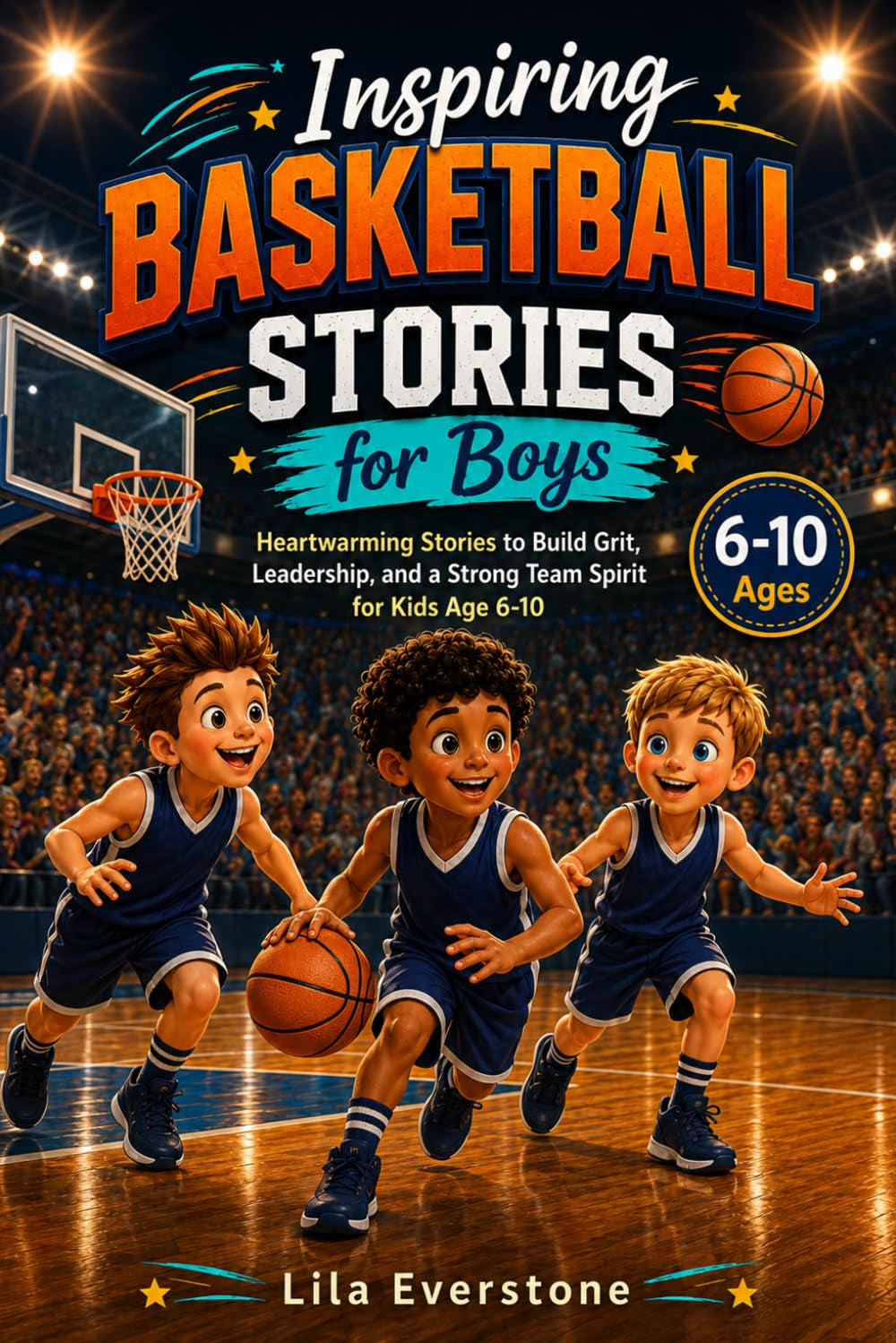 Inspiring Basketball Stories for Boys: Heartwarming Stories to Build Grit, Leadership, and a Strong Team Spirit for Kids Age 6-10