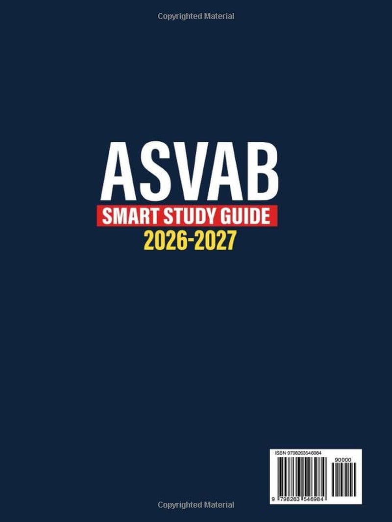 ASVAB Smart Study Guide: The FastPrep Protocol to Master the Exam, Score in the Top 10%, and Qualify for Elite Jobs. Boost Confidence and Save Time With 24/7 AI Tutor and Full-Length Practice Tests