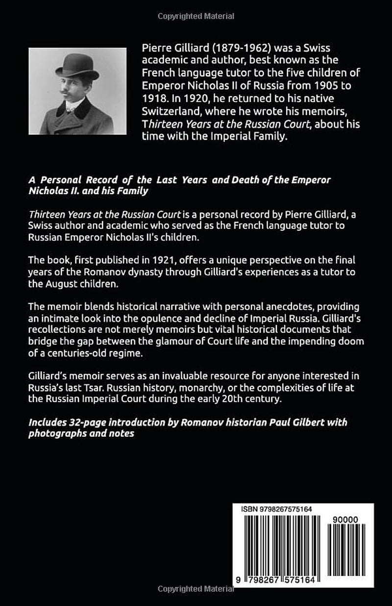 Thirteen Years at the Russian Court