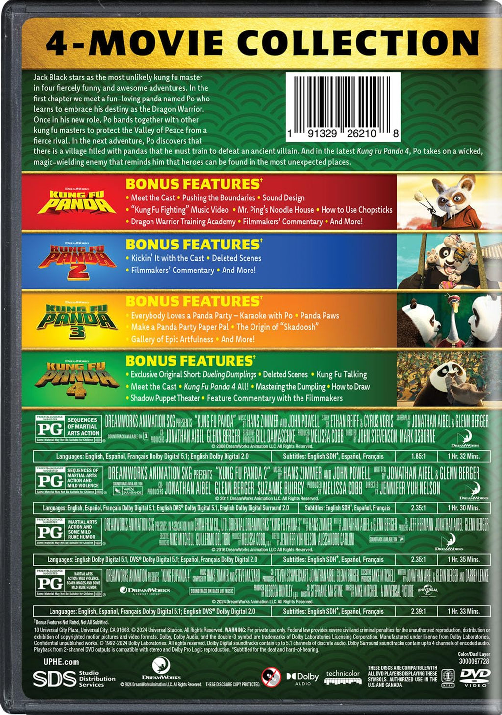 Kung Fu Panda: 4-Movie Collection [DVD]