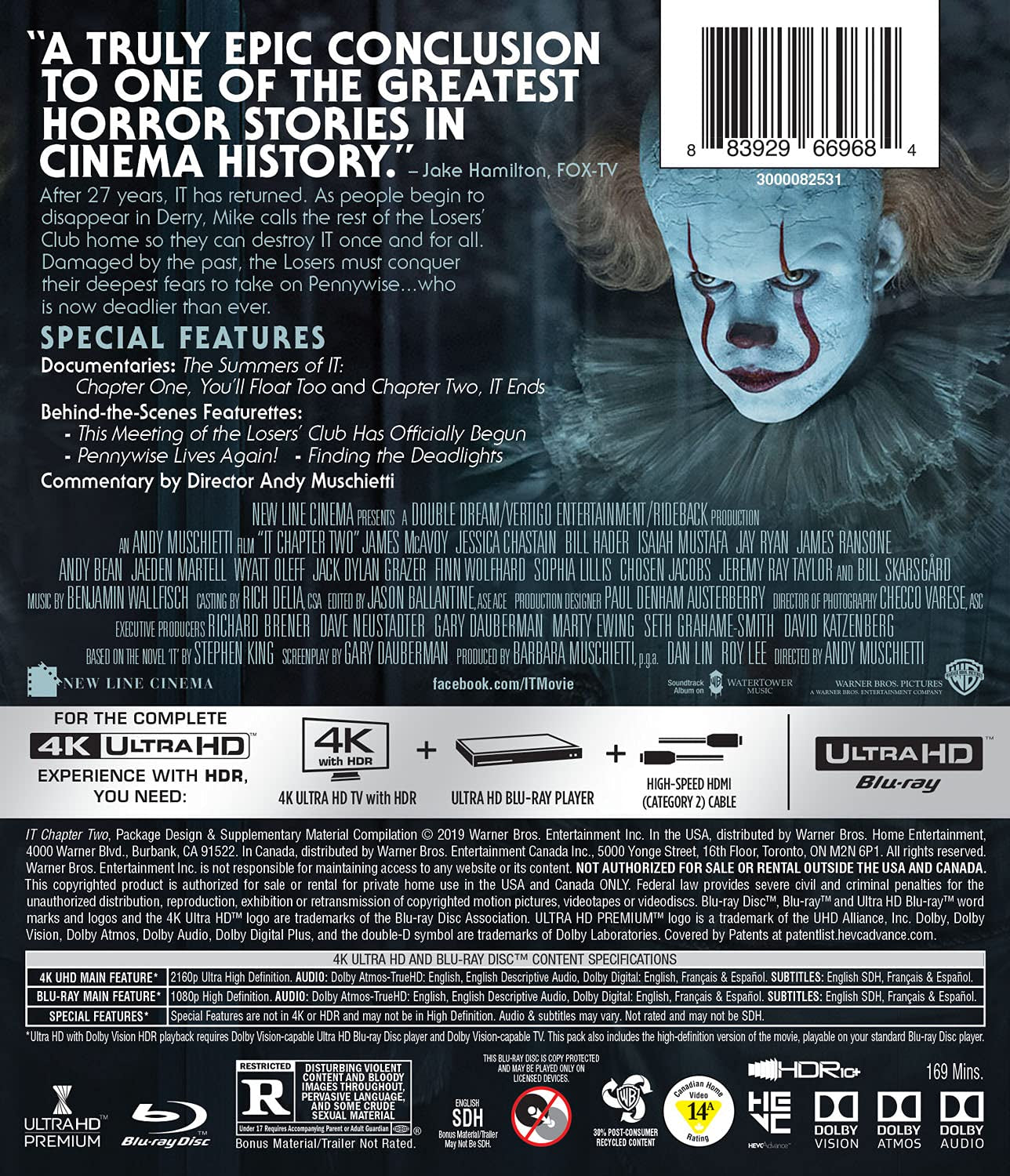 It: Chapter Two (4K Ultra HD + Blu-ray + Digital)