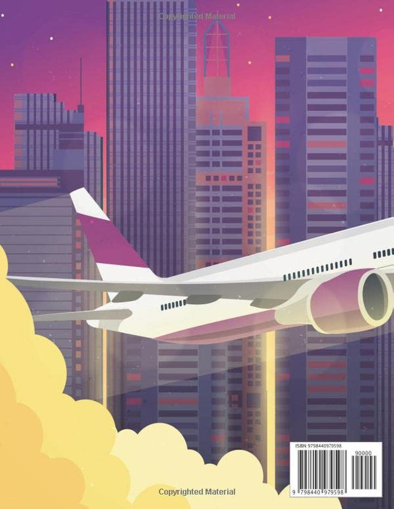 Airplane Coloring Book For Adults: Relaxation Helicopter Picture Book, Airplanes and Flying Machines Jet Fighter Air Plane Airlines Trip and Military Aircraft With Mandalas Amazing Planes Book