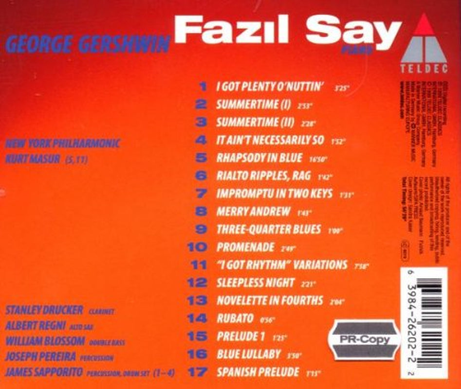 Gershwin / Fazil Say, New York PO