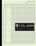 9 Column Ledger Book: Simple Nine Column for Bookkeeping and Accounting | Log Book for Small Business and Personal Finance: Beige Cover