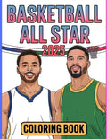 Basketball All Star Coloring Book 2025: Sport activity to color Top Players, suitable for all ages kids and adults