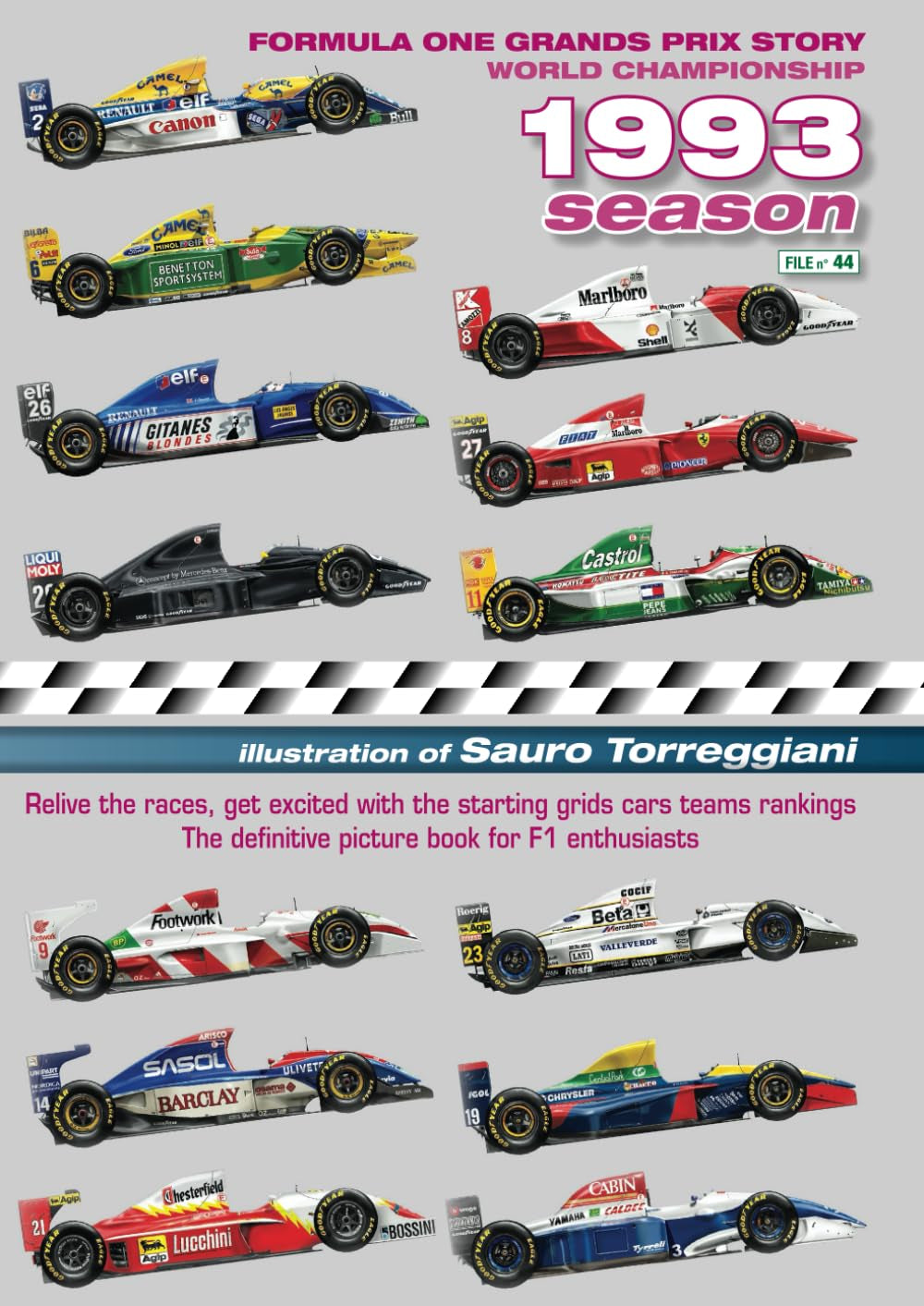 Formula One Grand Prix Story 1993 Season World Championship: Relive the races, enjoy with the starting grids cars teams rankings. The definitive picture book for F1 enthusiasts