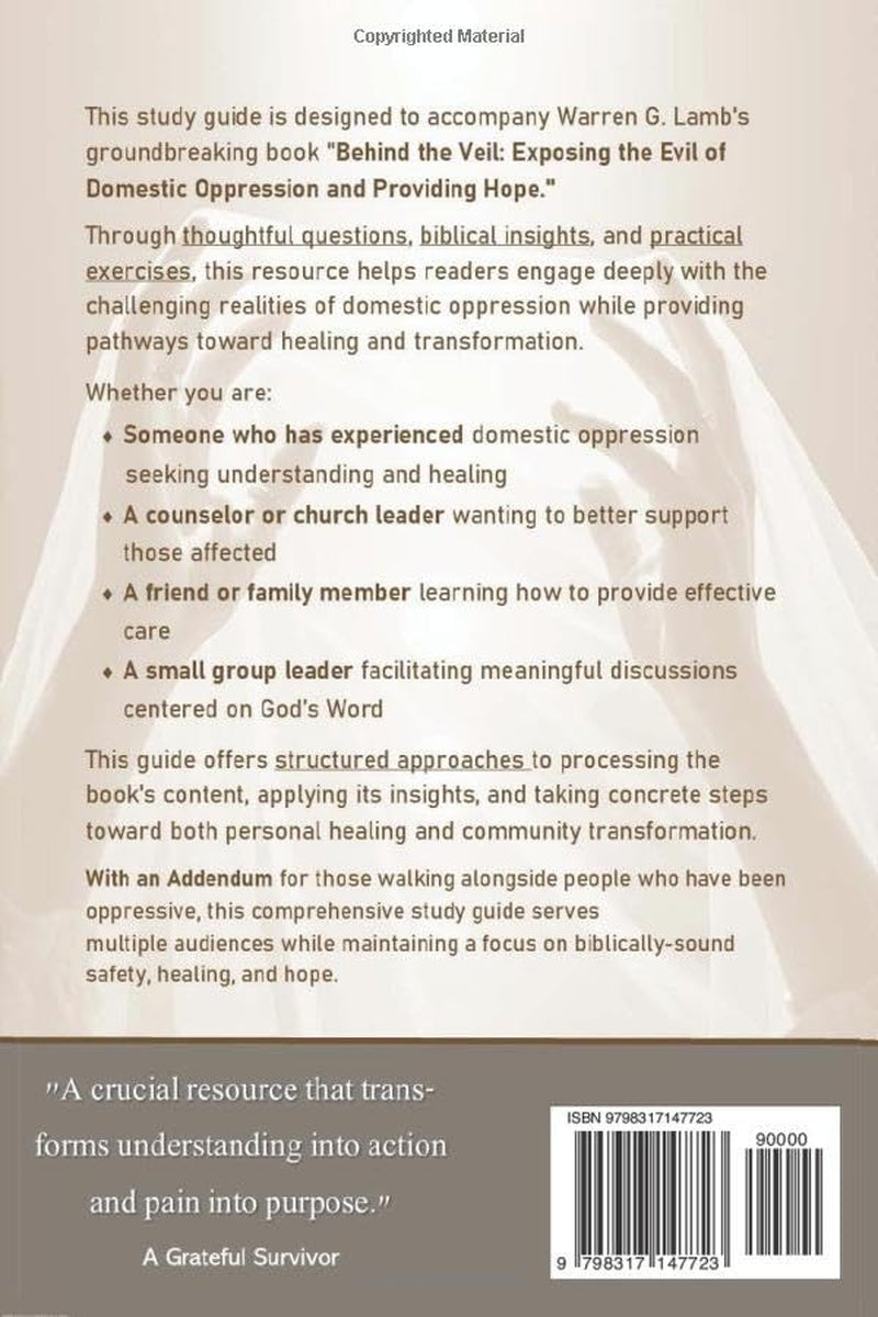 Behind the Veil Study Guide: A Resource for Counselors and Survivors (Refining the Conversation)