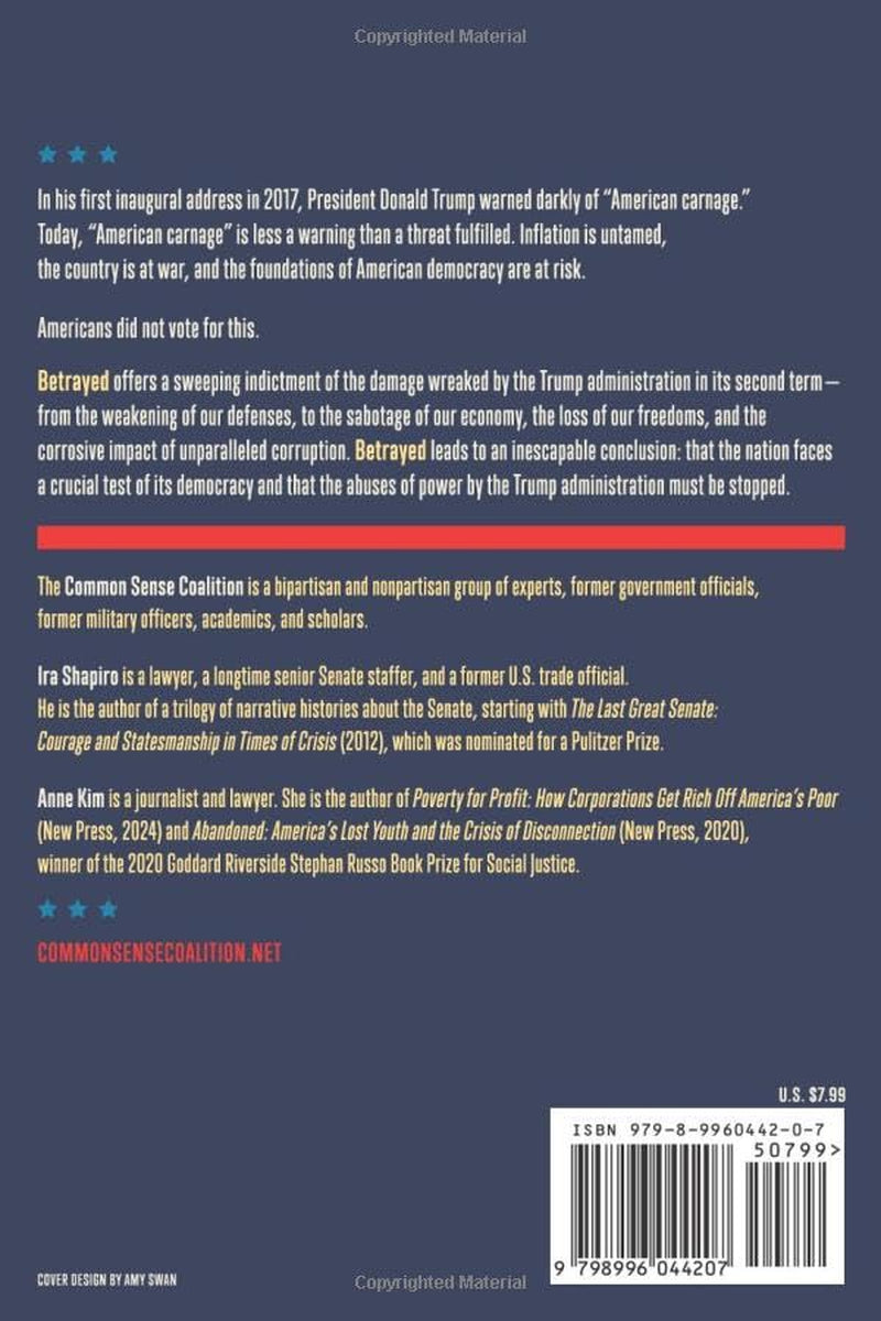 Betrayed: America Didn't Vote for This
