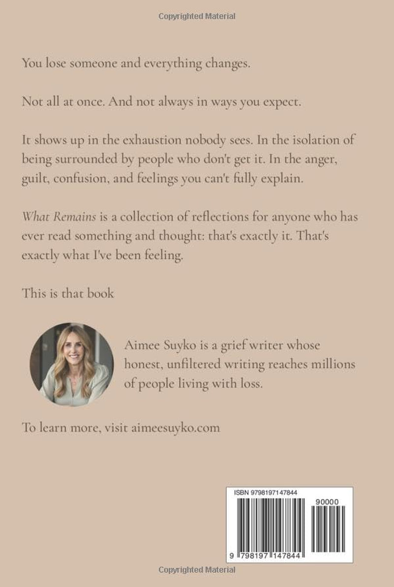 What Remains: Reflections on Losing, Loving, and Learning to Live Again