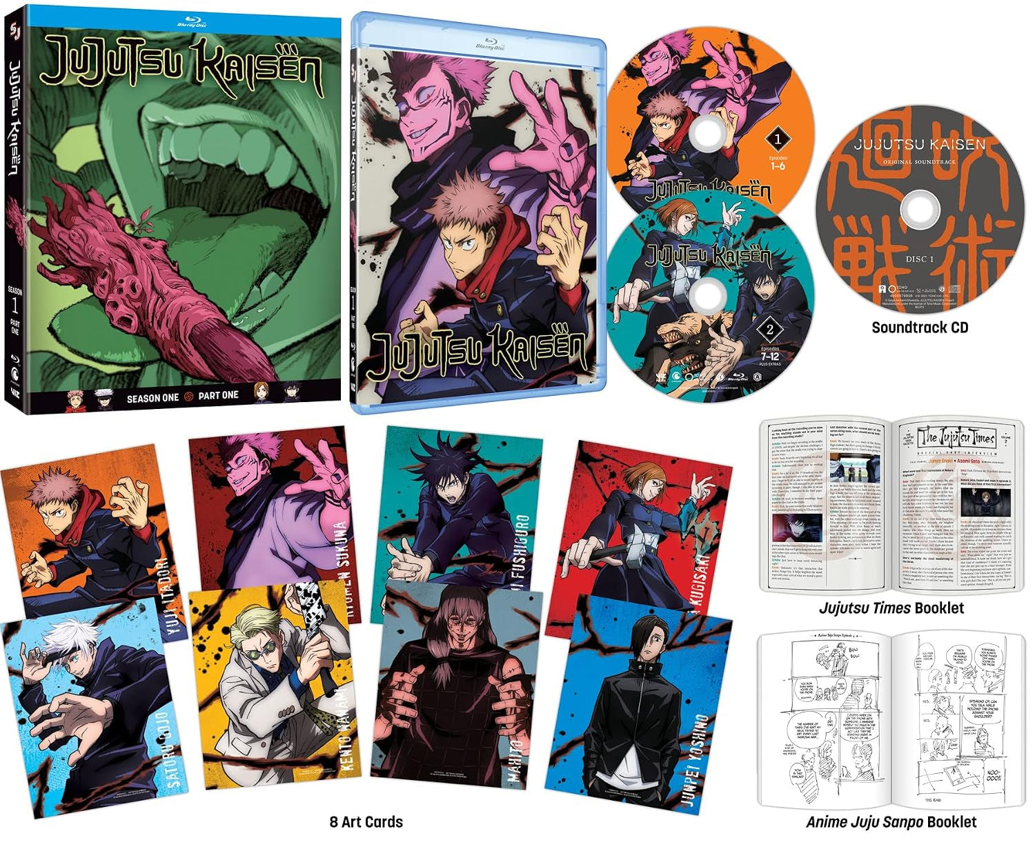 Jujutsu Kaisen: Season 1 Part 1 (Limited Edition w/ Soundtrack) (Blu-ray)
