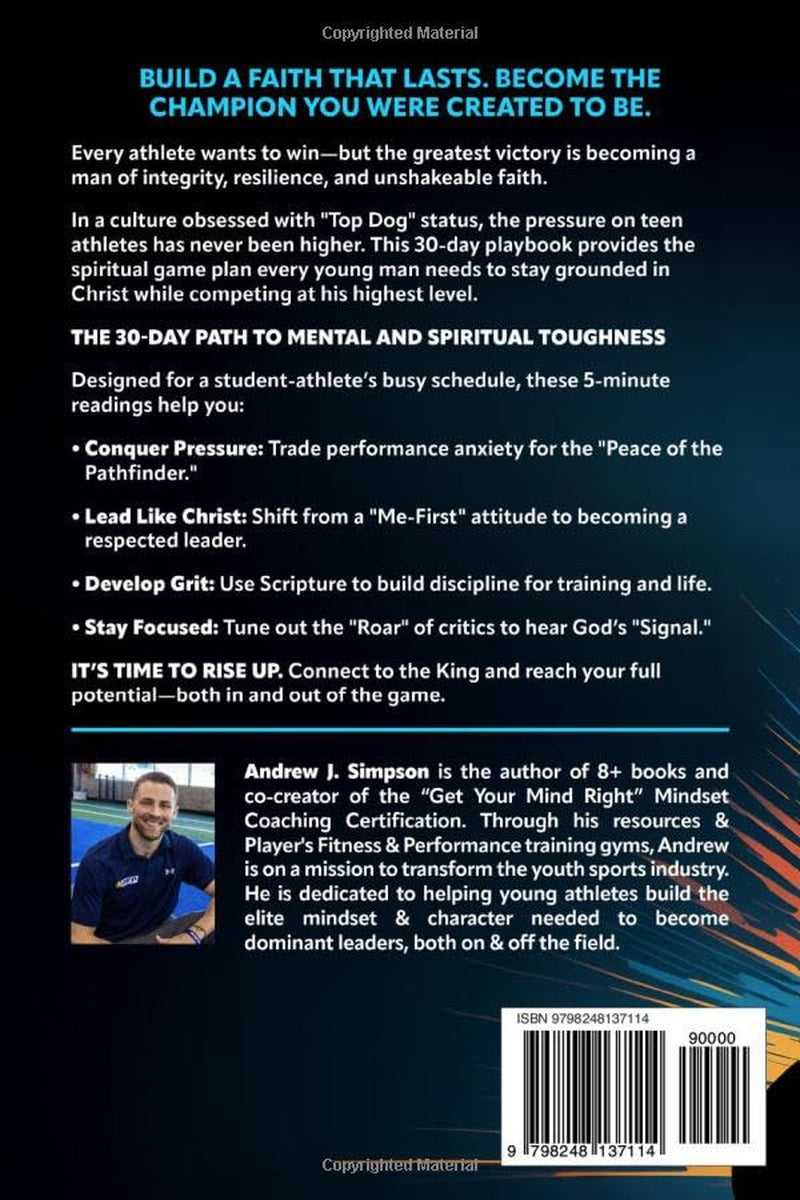 5-Minute Sports Devotions for Teen Boy Athletes: The Bible Based Playbook with 30 Daily Devotionals & Guided Prayers to Help Young Christian Guys Build Focus, Discipline, & Mental Toughness