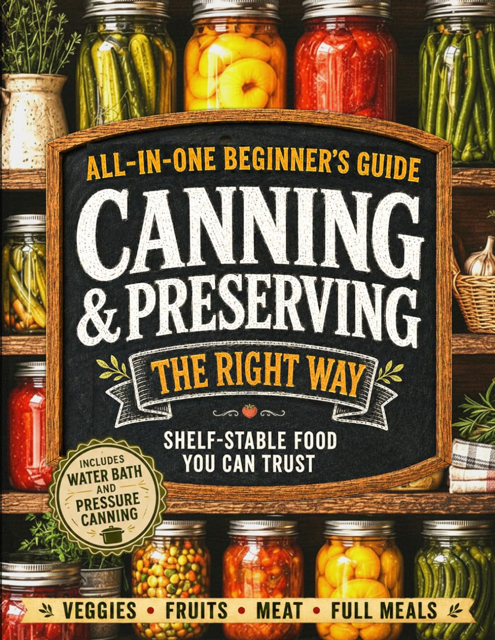 Canning & Preserving the Right Way: All-in-1 Beginner’s Guide to Enjoy Fresh, Healthy Food All Year | Clear Step-by-Step Methods & Safe No-Fail Recipes for Shelf-Stable Fruit, Vegetable, Meat & Meals