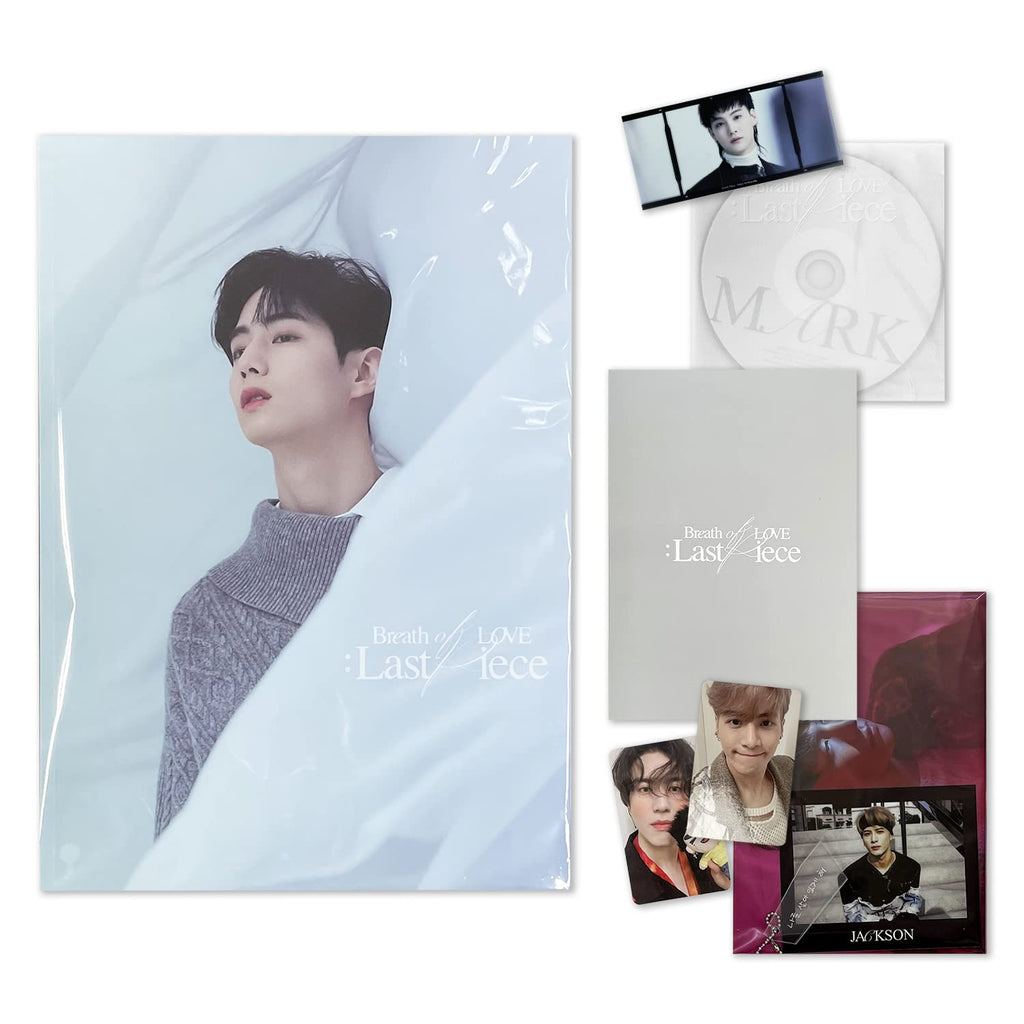 GOT7 Breath of Love : Last Piece MARK Ver. Photobook R + Photocard + Mini Folding Poster + Moment Film + Keyring + Postcard + Polaroid + Poster + 1 Hand Mirror + 4 Extra Photocards