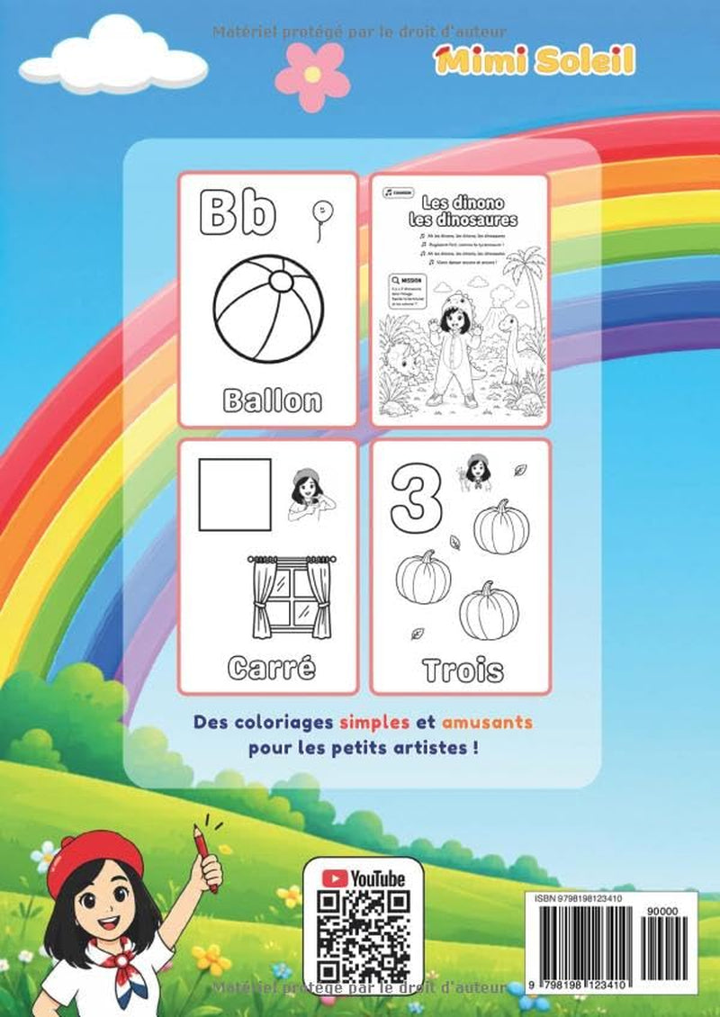 Mimi Soleil: Mon cahier de coloriage (French Edition)