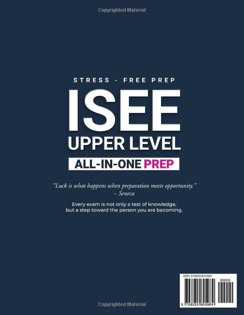 ISEE UPPER LEVEL - The Fast-Track Prep System: Your Advanced Study Method to Prepare for the ISEE Upper Level with Confidence, Clarity, and Speed