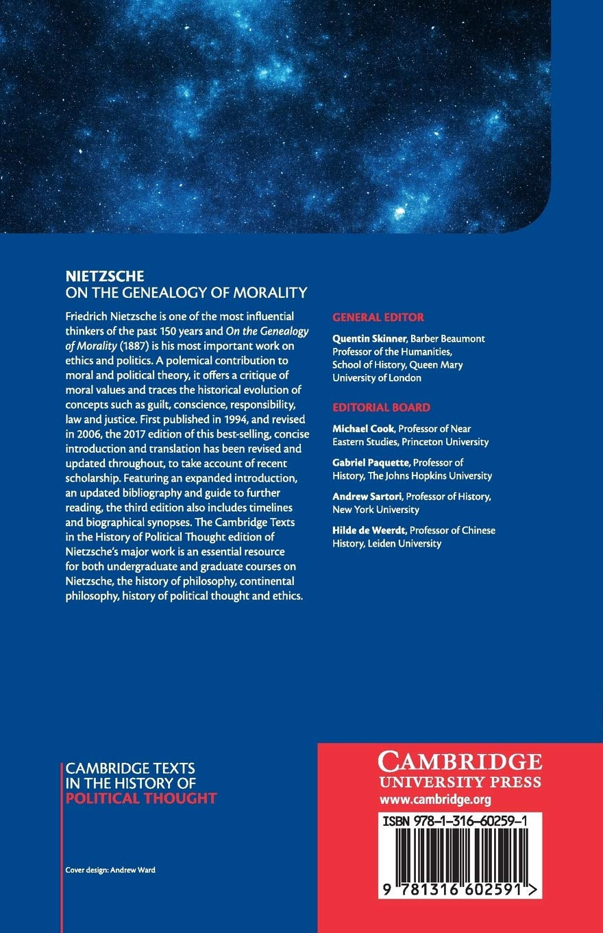 Nietzsche: 'On the Genealogy of Morality' and Other Writings (Cambridge Texts in the History of Political Thought)