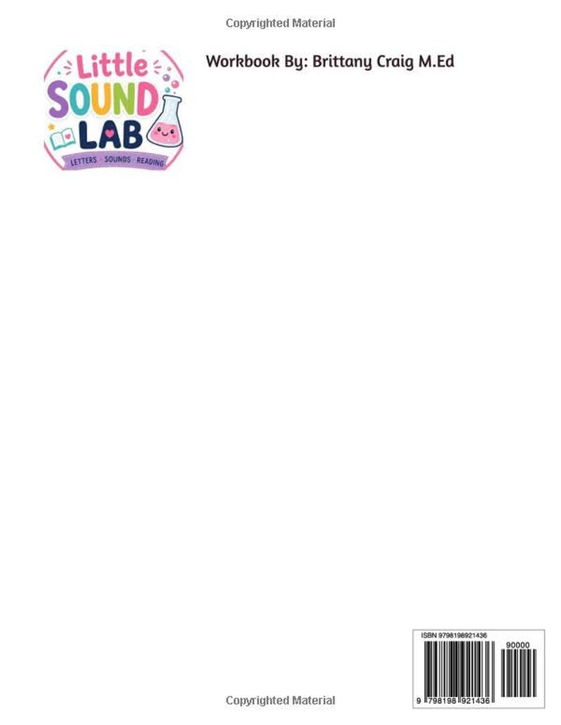 Little Sound Lab: My First Phonics Workbook: Beginning Reading Skills