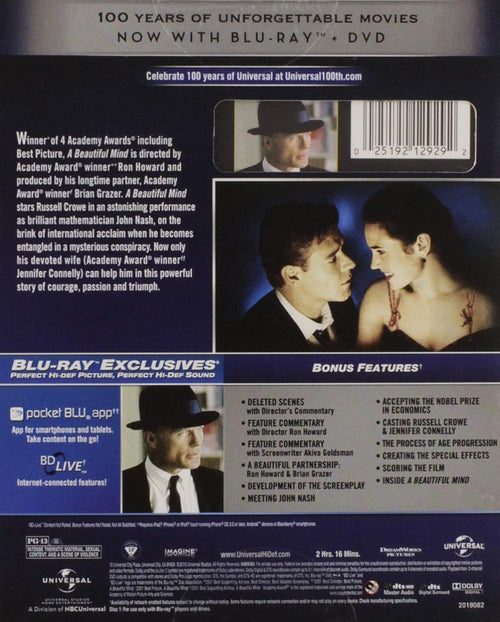 A Beautiful Mind (Blu-ray + DVD)