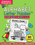 Letter Alphabet Puzzles Activity Book Ages 3-6: Letter Recognition for Preschoolers