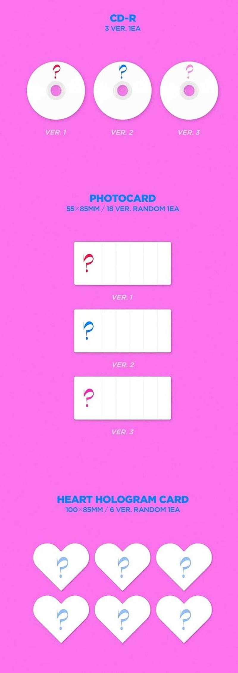 Love Dive Random Cover incl. 96pg Photobook, Photocard + Heart Hologram Card