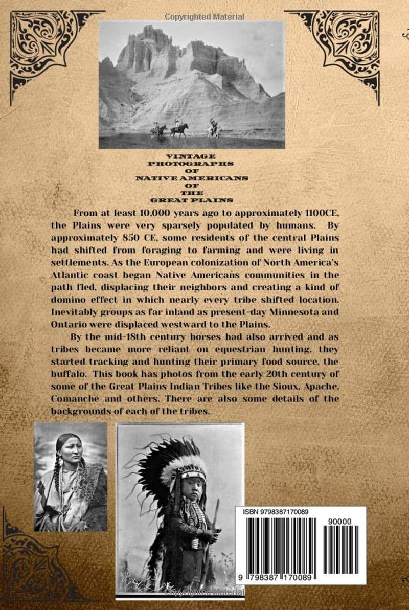 VINTAGE PHOTOGRAPHS OF NATIVE AMERICANS OF THE GREAT PLAINS
